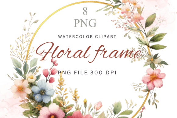 Download Floral Frame, Floral Wreath Clipart - Floral wreath Collection