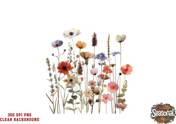 Download Watercolor Spring Wild Floral Clipart - Premium Bundle