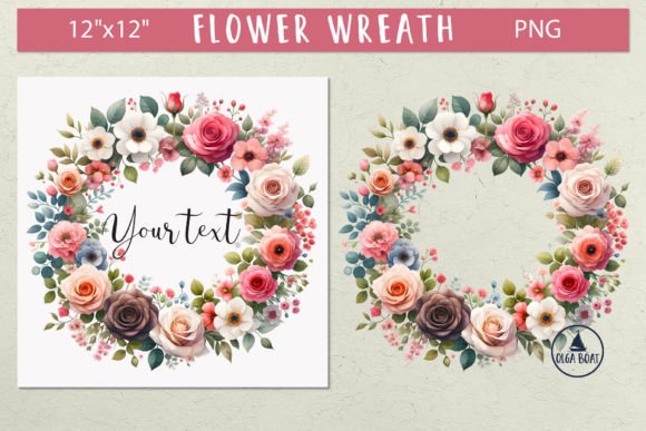 Download Floral Wreath Clipart| Watercolor Wreath - Floral wreath Collection
