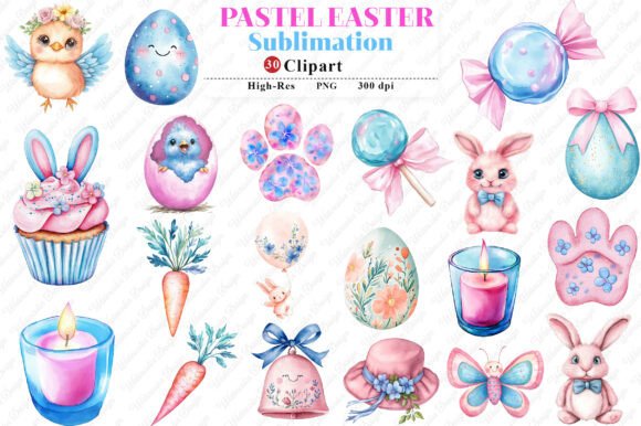Download Pastel Easter Clipart - Pastel Collection