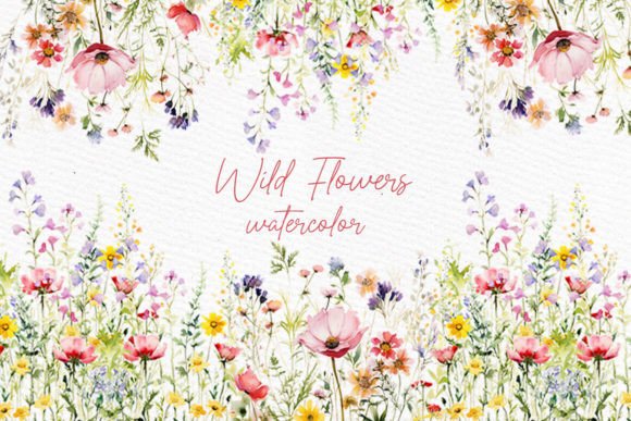 Download Wild Floral Clipart Dry Pressed Flowers - Wild floral clipart Collection